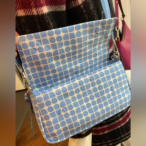 Kate Spade Noel Jacquard Convertible Crossbody Canvas XBody - Picture 6 of 10
